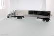 Diecast Masters 71043 - International Lonestar Sleeper w 53 Refrigerated Van Zugmaschine + Auflieger - Silber und Verchromter Auflieger