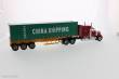 Diecast Masters 71045 - International Lonestar Day Cab w. 40Ft Container Zugmaschine rot + Auflieger in gelb mit China Shipping Container