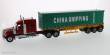 Diecast Masters 71045 - International Lonestar Day Cab w. 40Ft Container Zugmaschine rot + Auflieger in gelb mit China Shipping Container