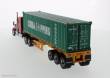 Diecast Masters 71045 - International Lonestar Day Cab w. 40Ft Container Zugmaschine rot + Auflieger in gelb mit China Shipping Container