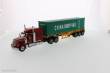Diecast Masters 71045 - International Lonestar Day Cab w. 40Ft Container Zugmaschine rot + Auflieger in gelb mit China Shipping Container