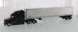 Diecast Masters 71047 - Freightliner Cascadia w. 53´ Dry Cargo Van Zugmaschine + Auflieger - Grau + Weißer Auflieger