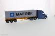Diecast Masters 71048 - Freightliner Cascadia w. 40´ Container Zugmaschine + Auflieger - Blau mit gelber Auflieger + Maersk Container 40Ft