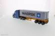 Diecast Masters 71048 - Freightliner Cascadia w. 40´ Container Zugmaschine + Auflieger - Blau mit gelber Auflieger + Maersk Container 40Ft