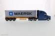 Diecast Masters 71048 - Freightliner Cascadia w. 40´ Container Zugmaschine + Auflieger - Blau mit gelber Auflieger + Maersk Container 40Ft