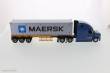 Diecast Masters 71048 - Freightliner Cascadia w. 40´ Container Zugmaschine + Auflieger - Blau mit gelber Auflieger + Maersk Container 40Ft