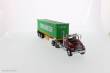 Diecast Masters 71049 - Western Star 4700SB Tandem w. 40Ft Container Zugmaschine + Auflieger - Rot mit gelber Auflieger und 40Ft Evergreen Container