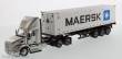 Diecast Masters 71069 - Peterbilt 579 Day Cab Tractor w. 40´ Container Zugmaschine 2 Achs u. 40´ Maersk Container