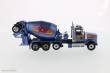 Diecast Masters 71075 - Western Star 4900 McNeiluse Bridgemaster concrete mixer Zementmischer mit blaue Kabine und blaue Mischer