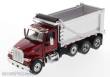 Diecast Masters 71077 - Peterbilt 567 SF OX Stampede Dump Body Kieper m. rote Kabine und verchromter Kieper