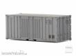 Hädl 711002-09 - 20 Fuß Postcontainer, grau, DR
