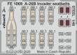 Eduard Accessories FE1069 - A-26B Invader seatbelts STEEL for ICM in 1:48