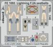 Eduard Accessories FE1093 - Lightning F.2A seatbelts STEEL for Airfix in 1:48
