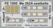 Eduard Accessories FE1095 - Me 262A seatbelts STEEL for Hobby Boss in 1:48