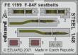 Eduard Accessories FE1199 - F-84F seatbelts STEEL 1/48 for KINETIC in 1:48