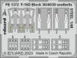 Eduard Accessories FE1372 - 1:48 F-16D Block 30/40/50 seatbelts STEEL 1/48 KINETIC