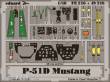 Eduard Accessories FE216 - P-51D Mustang in 1:48