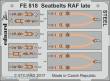 Eduard Accessories FE818 - Seatbelts RAF late STEEL