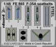 Eduard Accessories FE865 - F-35A seatbelts STEEL for Meng