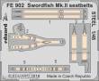 Eduard Accessories FE902 - Swordfish Mk.II seatbelts STEEL f.Tamiya in 1:48