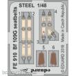 Eduard Accessories FE910 - Bf 109G seatbelts STEEL for Eduard in 1:48