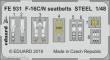 Eduard Accessories FE931 - F-16C/N seatbelts STEEL for Tamiya in 1:48