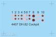 CMK 129-4407 - DH.82 Tiger Moth Cockpit Correction Set in 1:48