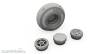 CMK 129-4413 - DH.82 Tiger Moth Mainwheels and Tailskid w/Wheel in 1:48