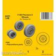 CMK 129-4423 - F-4B Phantom Wheels (from Tamiya kit) in 1:48