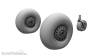 CMK 129-4450 - 1:48 Lancaster Mk.I/III Mainwheels and Tailwheel w/Leg
