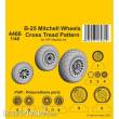 CMK 4466 - 1:48 B-25 Mitchell Wheels/ Cross Tread Pattern 1/48 / for HK kit