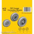 CMK 129-4479 - F9F Cougar Correction Wheels / for Kitty Hawk kits