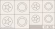 Eduard Accessories XT005 - US Stars large in 1:35
