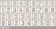 Eduard Accessories XT009 - German Numbers Large in 1:35