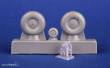 CMK 129-7518 - Bloch MB.210 Mainwheels and Tailwheel w/Leg