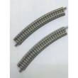 Rokuhan 7297066 - Gleis - überhöht - R195-30° - mit Betonschwellen, 6 Stück