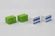 Rokuhan 7297828 - 12´Container U19A Japan Soda (grün & blau) 4er Pack