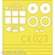 Eduard Accessories CX023 - Messerschmitt Bf 109G in 1:72