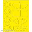 Eduard Accessories CX581 - D.520 for Hasegawa in 1:72