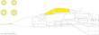 Eduard Accessories CX648 - 1:72 MiG-29 9-12 1/72 GREAT WALL HOBBY