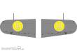 Eduard Accessories JX344 - MC.200 Saetta wings national insignia for Italeri