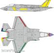 Eduard Accessories EX1013 - 1:48 F-35B RAM coating 1/48 TAMIYA