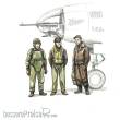 CMK 129-F72339 - WWII US bomber pilot and two gunners in 1:72