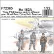 CMK 129-F72365 - He 162-Three Pilot figures,each i.different gear:Great Coat,Flying Suit,Breeches in 1:72