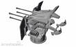 CMK 129-N72023 - U-Boot IX Flak-Vierling Conversion for Revell Kit in 1:72