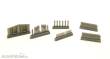CMK 129-7389 - P-40-Undercarriage Set(contains wheel structure and Canvas covers) in 1:72