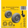 CMK 129-7510 - 1:72 Mosquito Undercarriage Wheels / for 1/72 Tamiya and Hasegawa kits