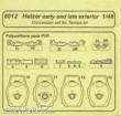 CMK 129-8012 - Hetzer early and lateexterior für Tamiya Bausatz