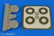Aires 2222 - 1:32 Bucker Bu 131 wheels & paint masks transverse tread with disc cover