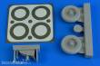 Aires 2231 - 1:32 A-1J Skyraider wheels & paint masks f.Trumpeter